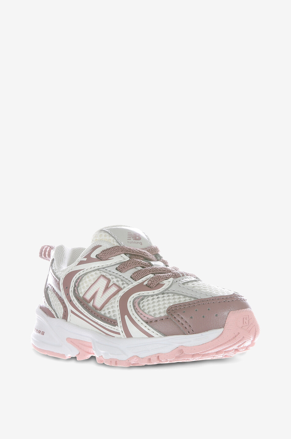 NEW BALANCE Niedrige Mädchen-Schnürsneakers aus Leder und Mesh 530 Mädchen DUNKELROSA 1