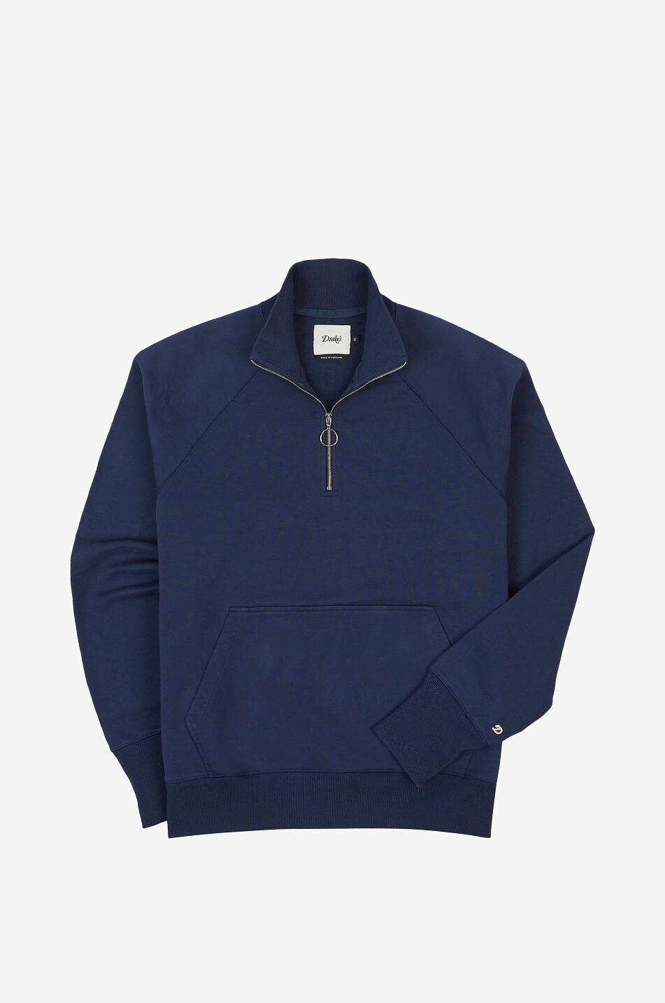 Pony piqué knit half-zip stand-up collar jumper - POLO RALPH