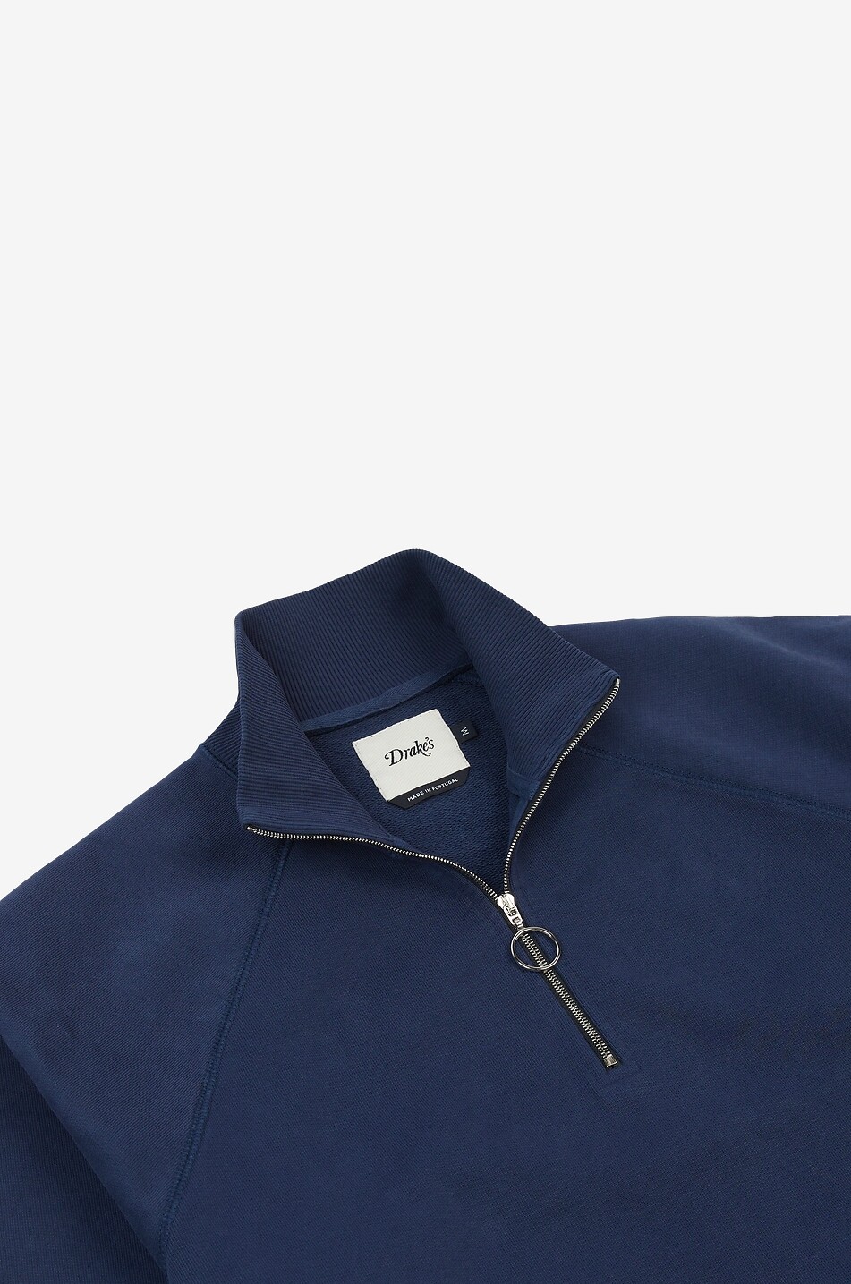 Pony piqué knit half-zip stand-up collar jumper - POLO RALPH