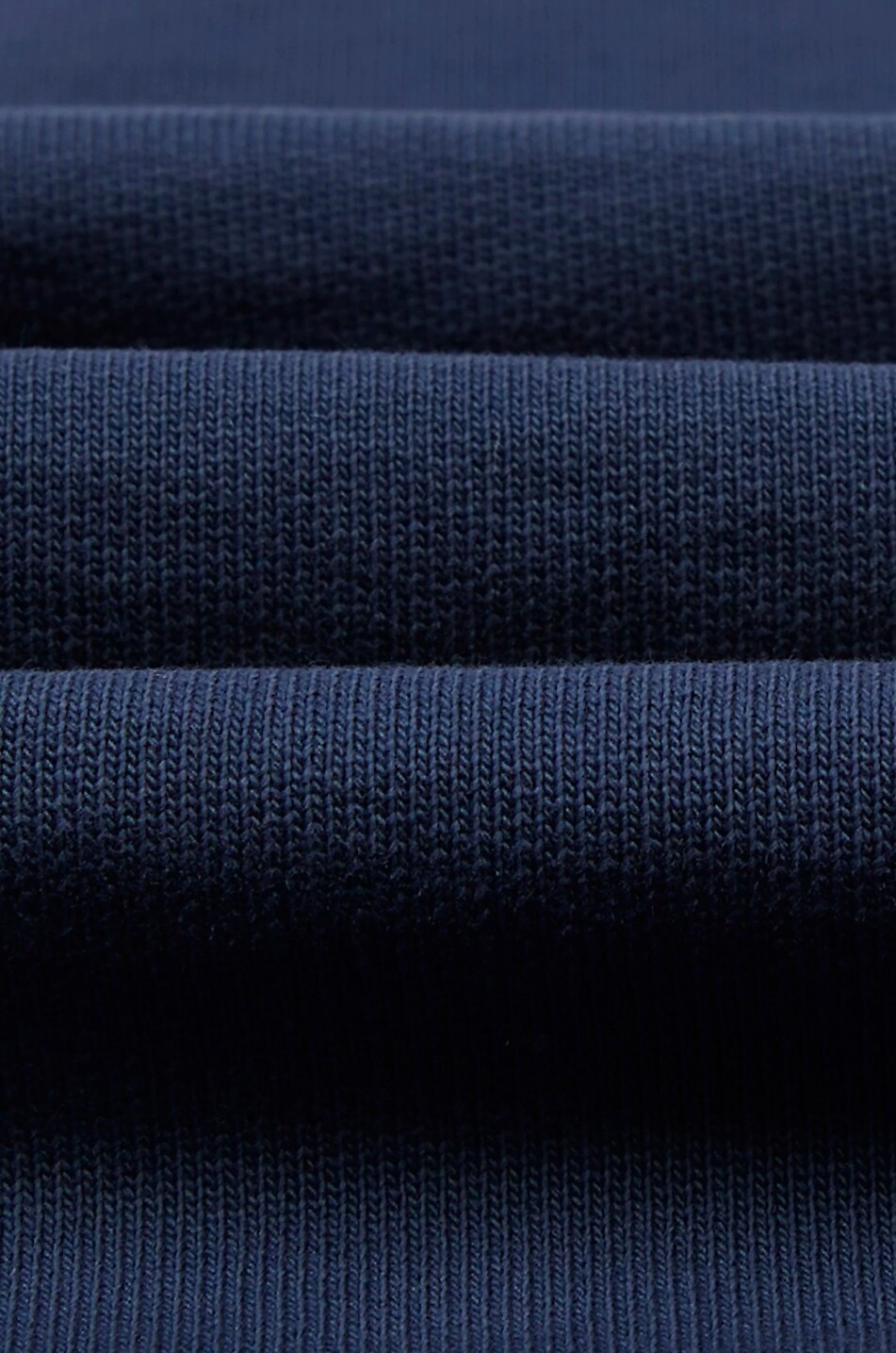 DRAKES Sweat-shirt à col montant zippé en coton Homme BLEU FONCE 4