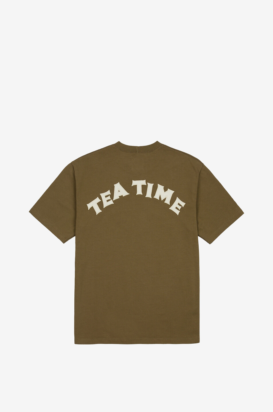 DRAKES T-Shirt mit Rundhalsausschnitt aus Baumwolle Tea Time Herren KHAKI 2