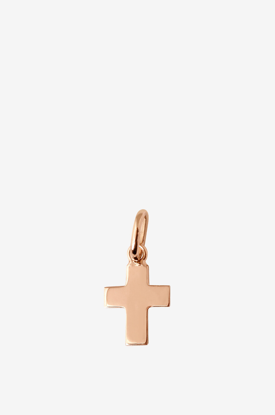 Croix pink gold cross pendant