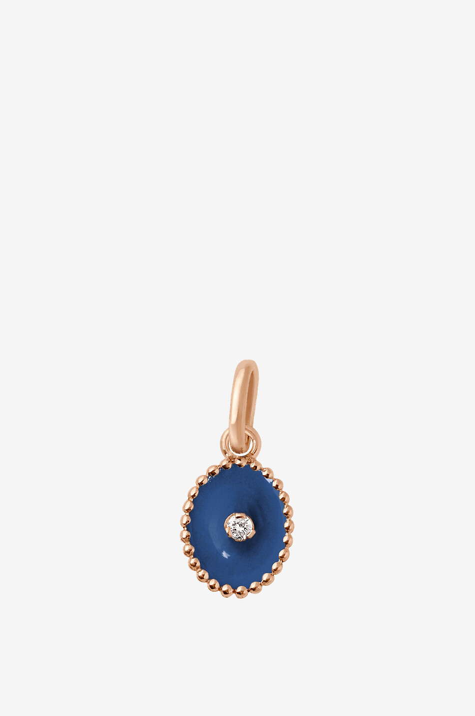 Anhänger aus Roségold und Diamant Étoile du Nord Bleu de Prusse
