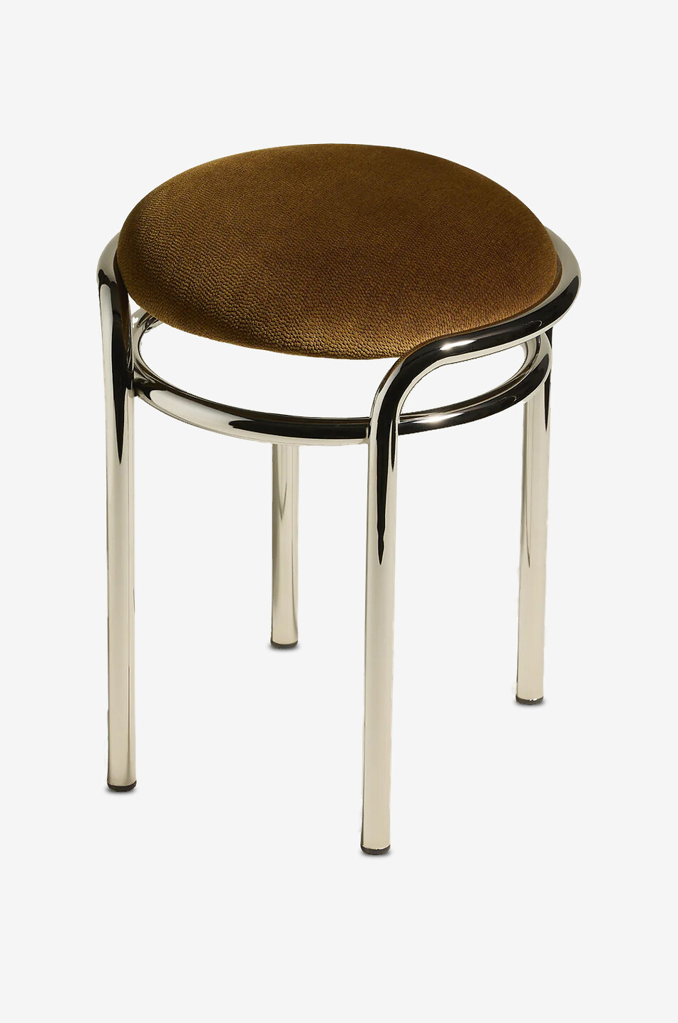MAISON SARAH LAVOINE Hocker aus verchromtem Metall Moon Haus BUNT 1