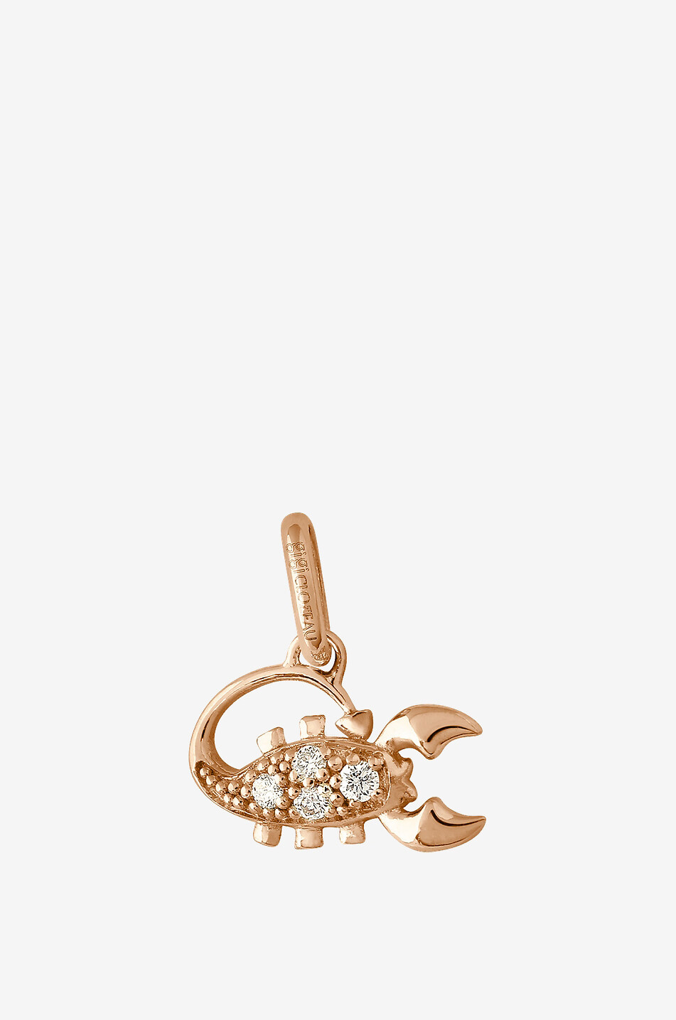 GIGI CLOZEAU Anhänger aus Roségold und Diamanten Scorpion - Skorpion Damen ROSA 1