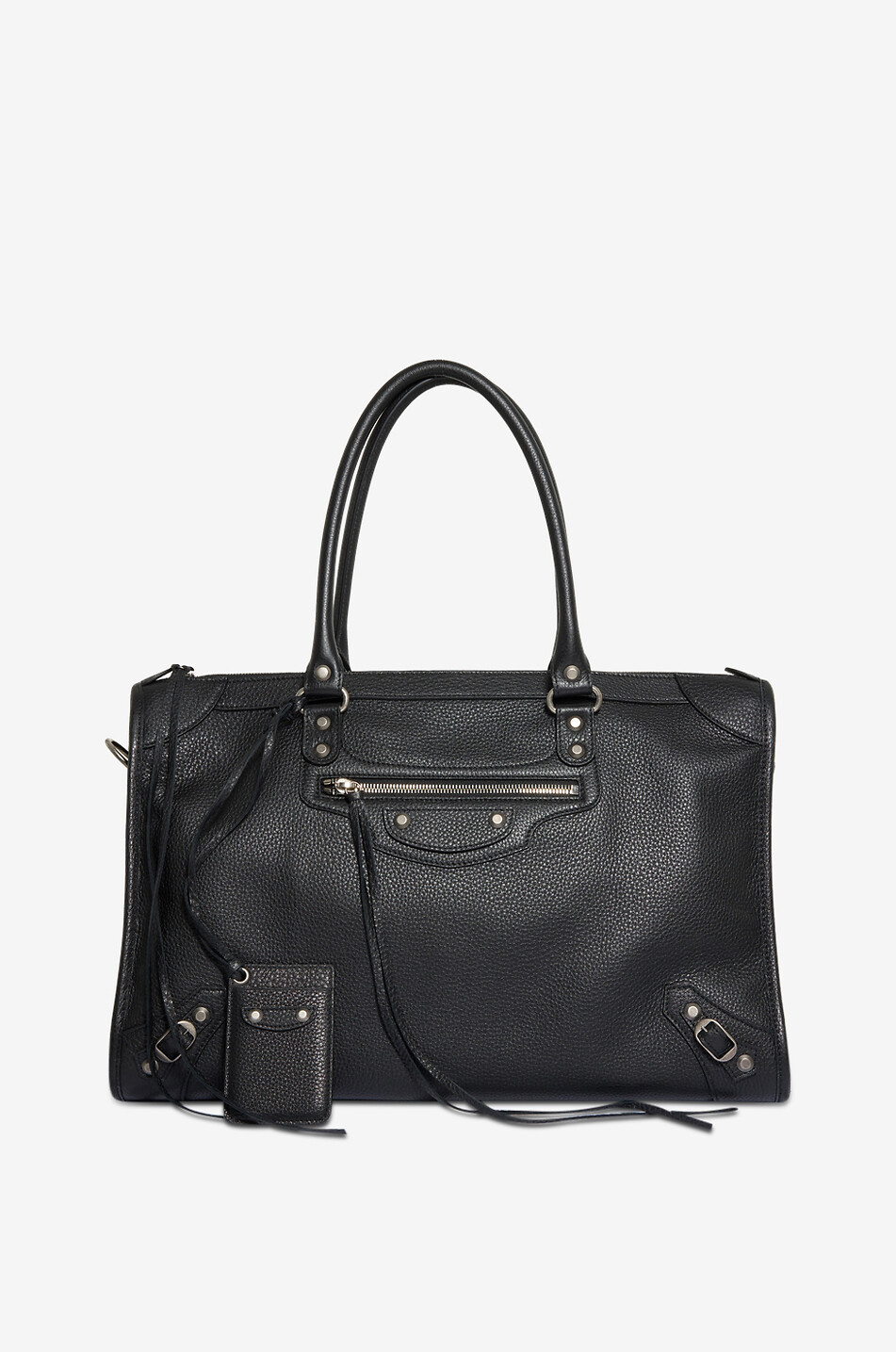 BALENCIAGA Handtasche aus genarbtem Leder Le City Business Duffle Herren SCHWARZ 2