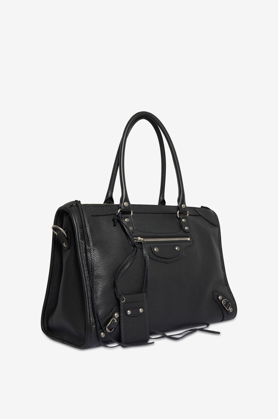BALENCIAGA Handtasche aus genarbtem Leder Le City Business Duffle Herren SCHWARZ 3