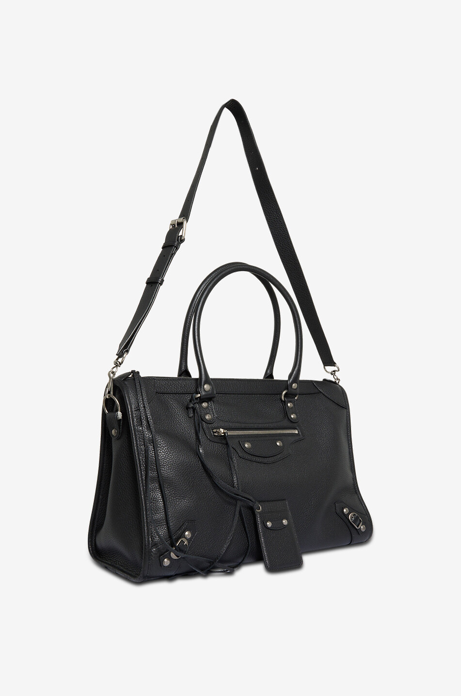 BALENCIAGA Handtasche aus genarbtem Leder Le City Business Duffle Herren SCHWARZ 6