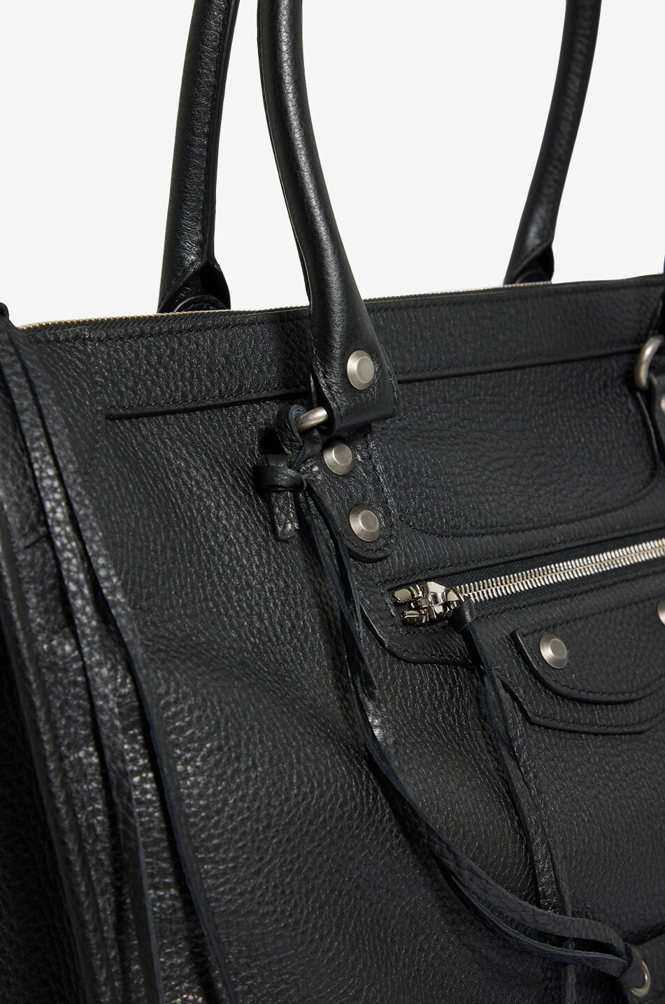 BALENCIAGA Handtasche aus genarbtem Leder Le City Business Duffle Herren SCHWARZ 7
