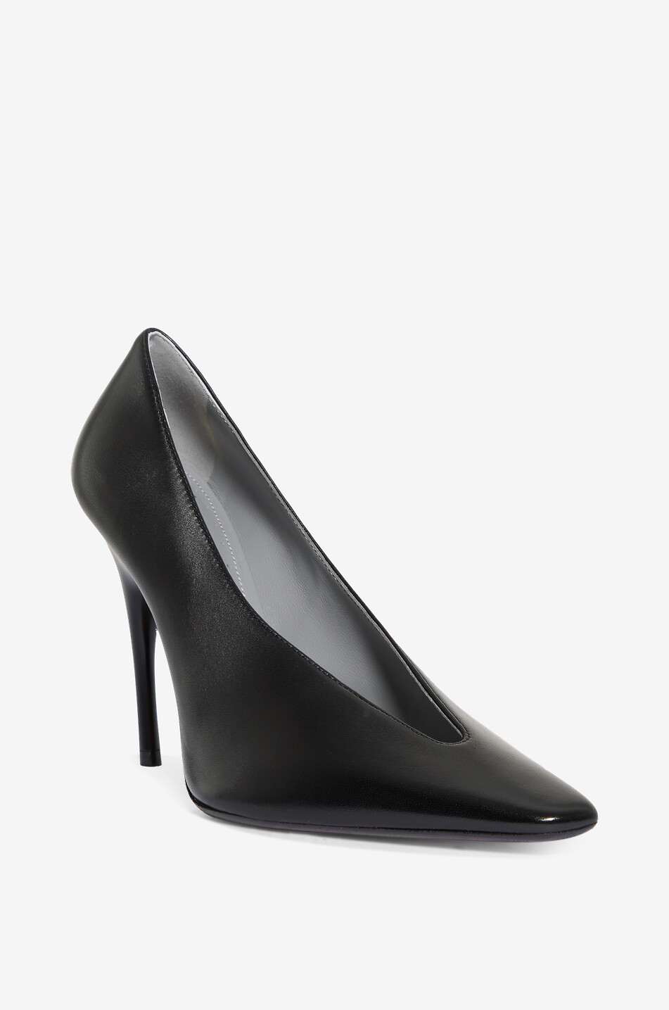 BALENCIAGA Duchesse leather stiletto heel court shoes Women BLACK 1