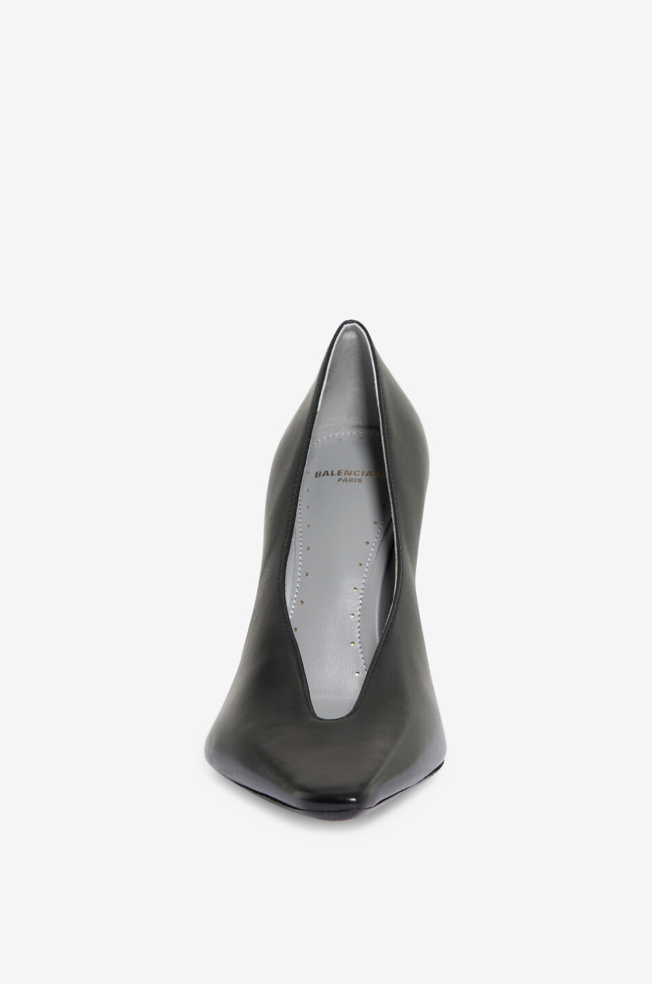 BALENCIAGA Duchesse leather stiletto heel court shoes Women BLACK 2