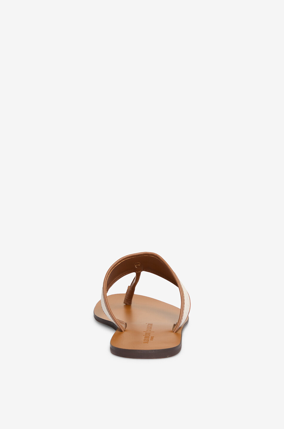 MANEBI Sandales en cuir et toile Femme MARRON 7