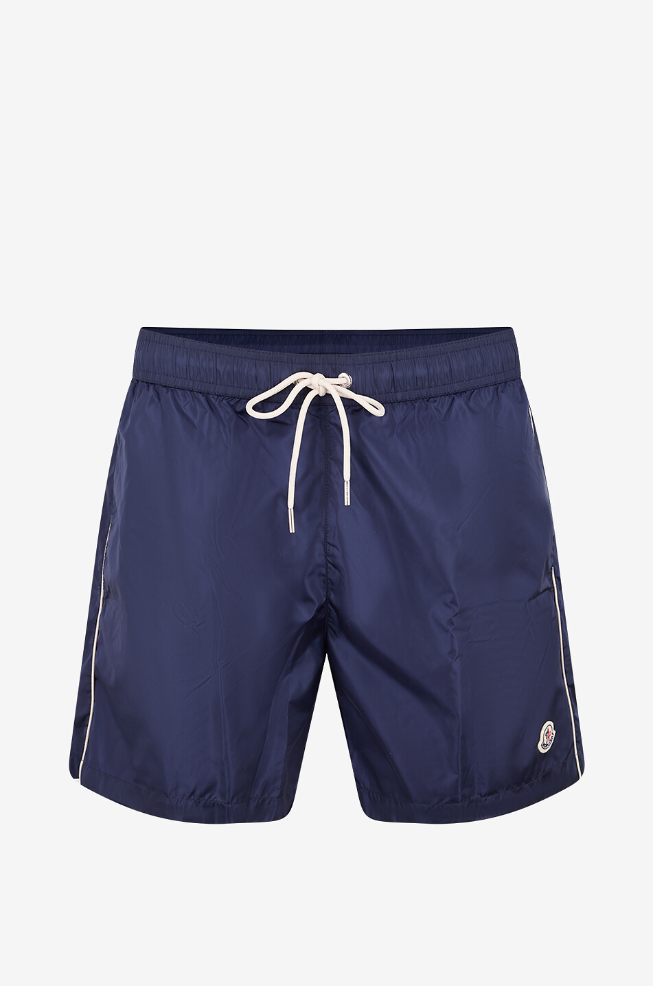 MONCLER Short swim shorts in technical fabric with embroidered logo Men BLUE 1