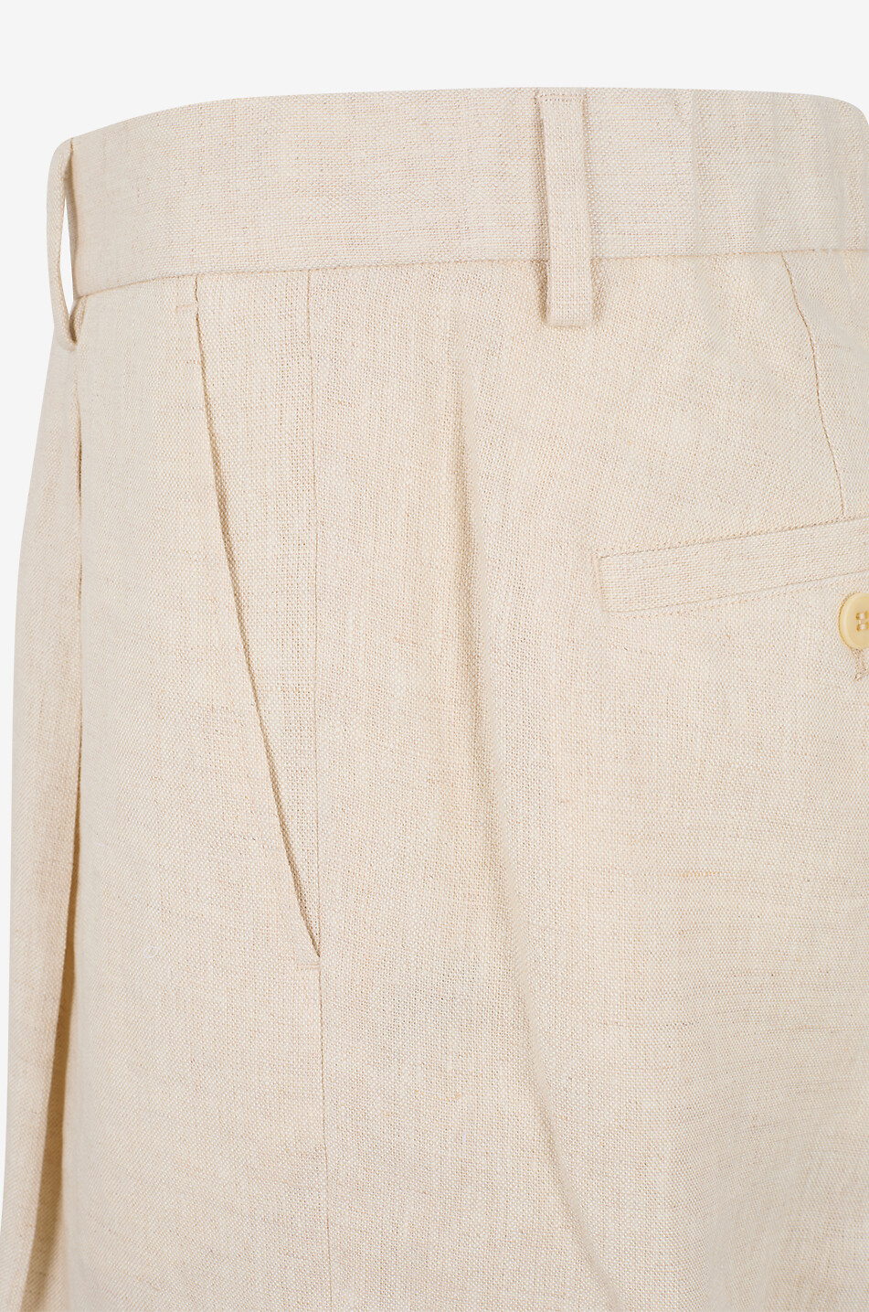 NN07 Kay pleated linen straight-leg trousers Men Light beige 3