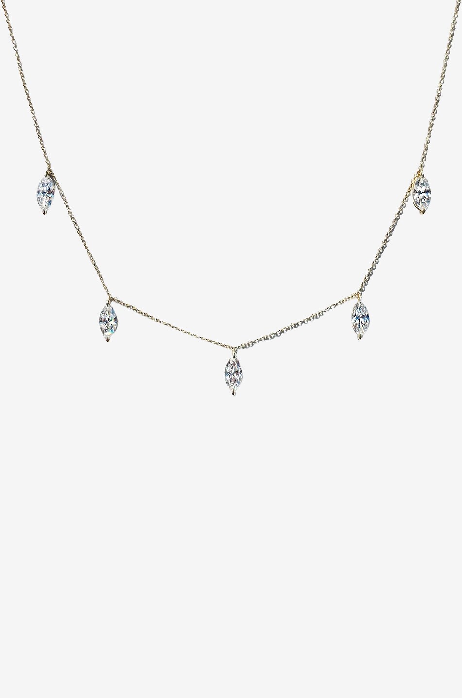 LOEV Collier en or jaune et diamants Marquise Femme DORE 1