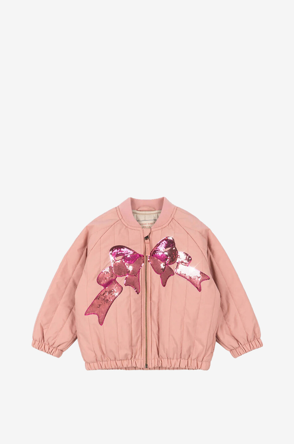 KONGES SLØJD Verkürzte Mädchen-Bomberjacke mit Pailletten aus Bio-Baumwolle Juno Mädchen ROSA 1