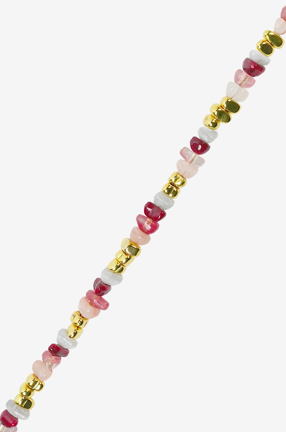 LA COQUE FRANCAISE Handykette aus goldenen und farbigen Perlen Liviya Rose Bordeaux Longue - 120cm Damen ROT 2