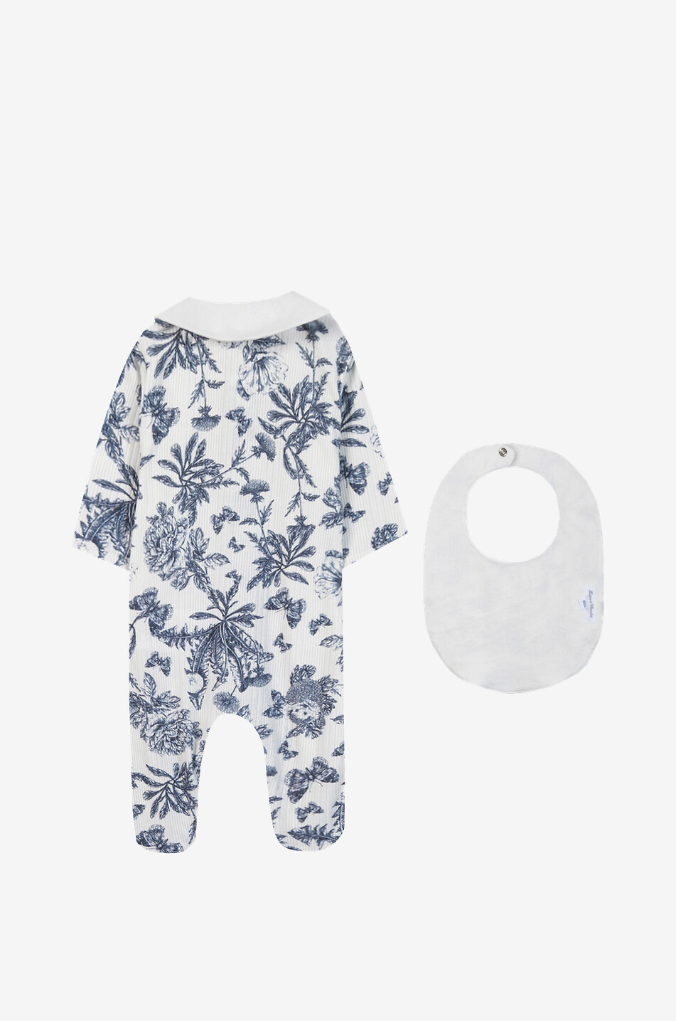 TARTINE ET CHOCOLAT Pyjama et bavoir bébé en jersey à motif Toile de Jouy Bébé BLEU MOYEN 2