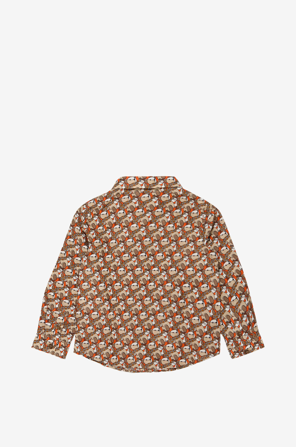 BURBERRY Boy's long-sleeved printed cotton poplin shirt Boy MULTI COLOURED 2