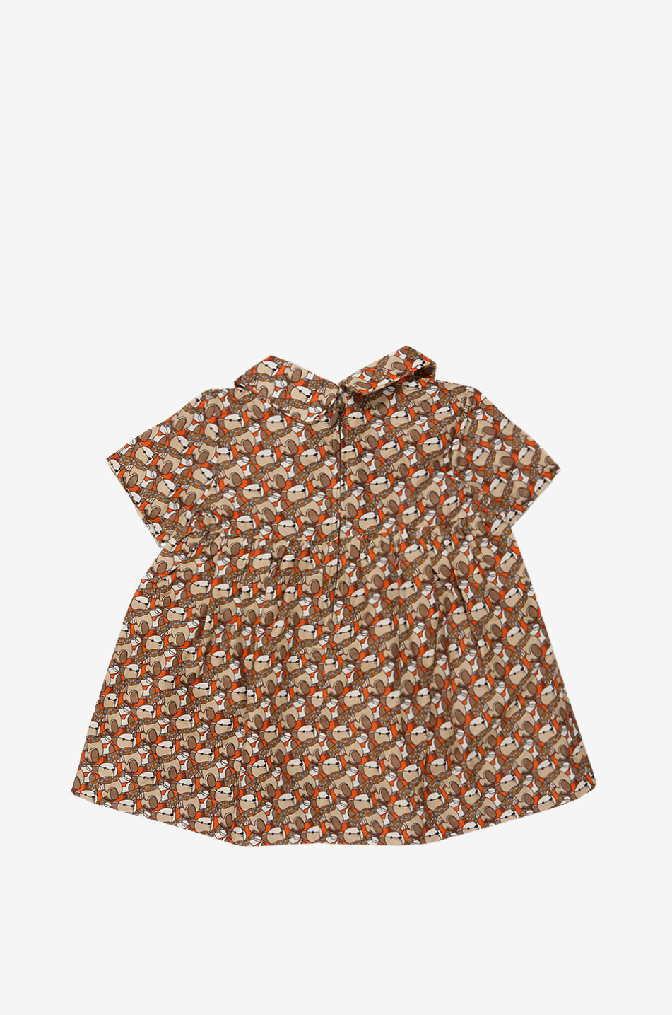BURBERRY Kurzärmeliges Kleid aus Baumwolle und Seide für Babys Baby BUNT 2