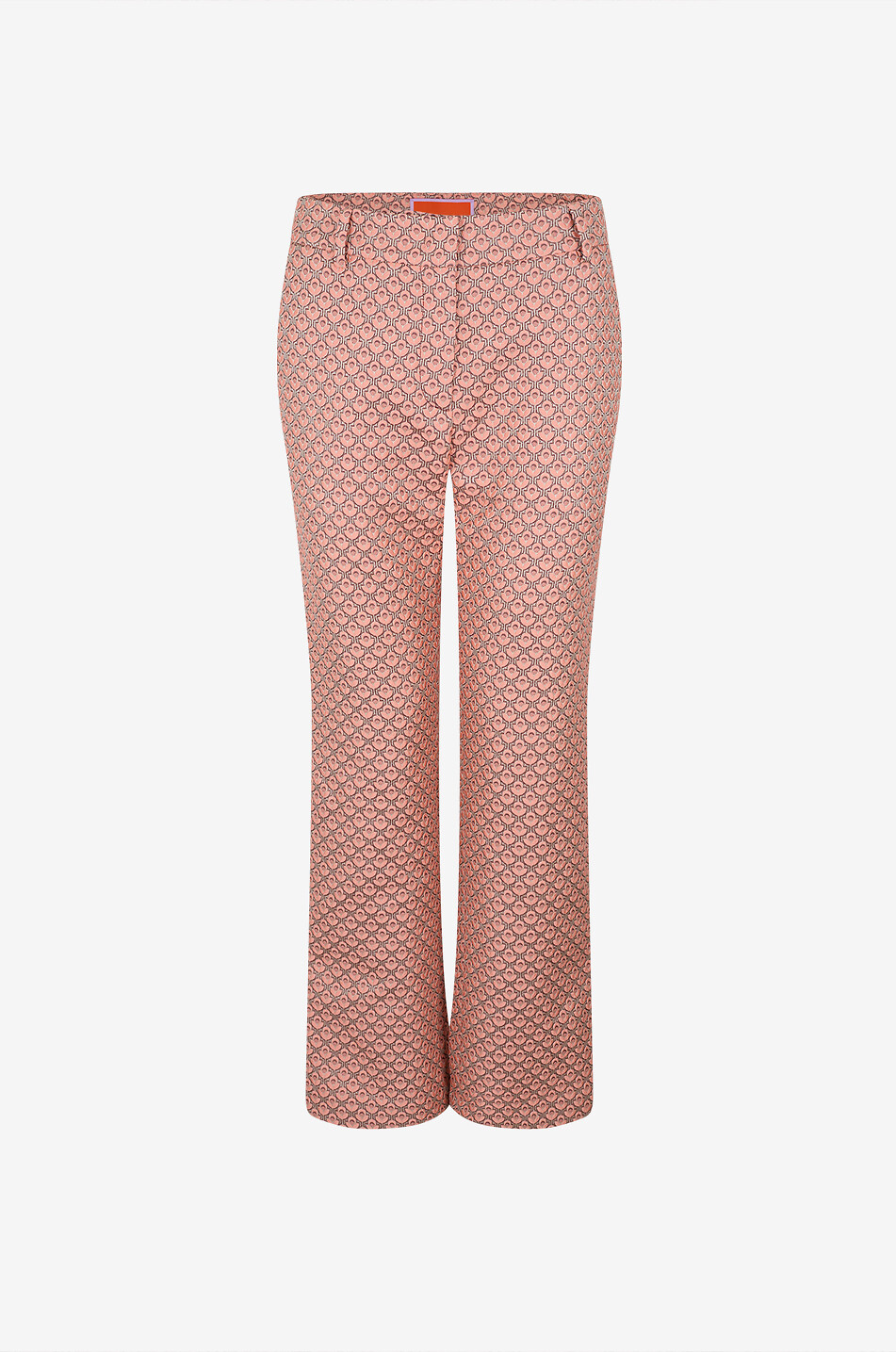 Zigarettenhose aus Satin-Jacquard Fantaisie 24/7