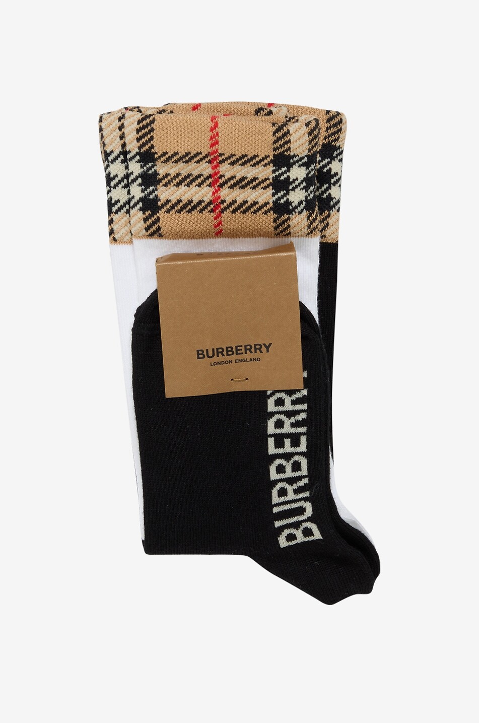 BURBERRY Two-pack boy's cotton socks Boy MULTI COLOURED 2