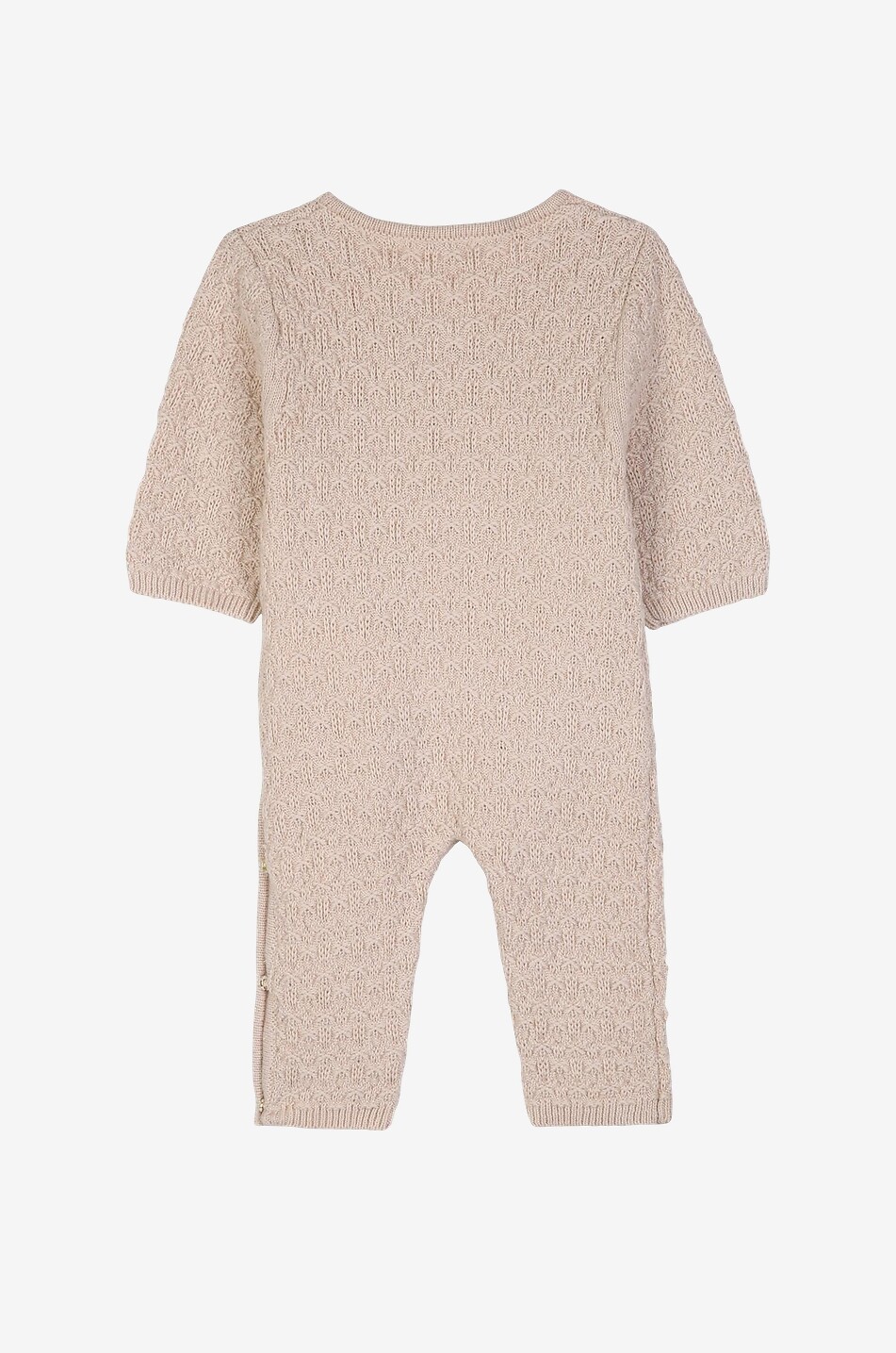 CHLOE Cashmere blend baby knit set all-in-one and beanie Baby BEIGE 4