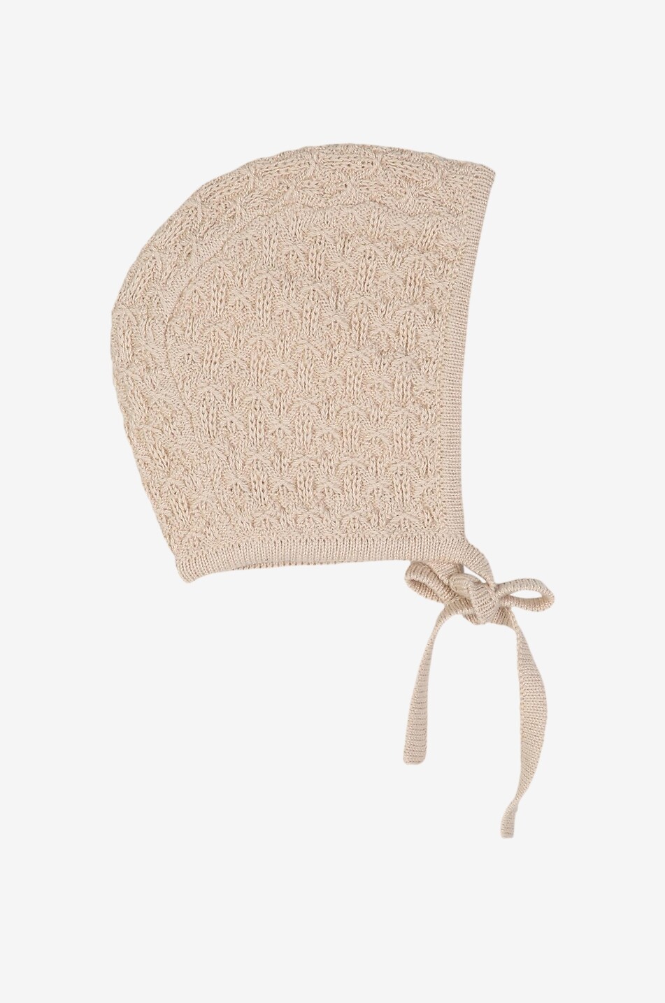 CHLOE Cashmere blend baby knit set all-in-one and beanie Baby BEIGE 6