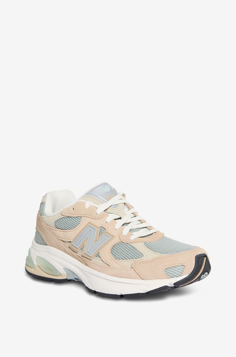 NEW BALANCE U 2010 suede and mesh low-top trainers Men BEIGE 1