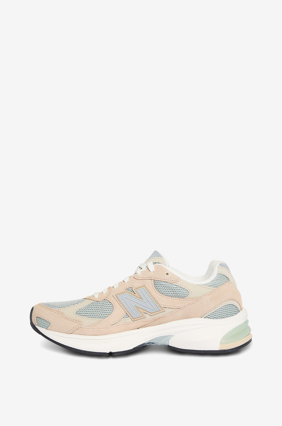 NEW BALANCE U 2010 suede and mesh low-top trainers Men BEIGE 3