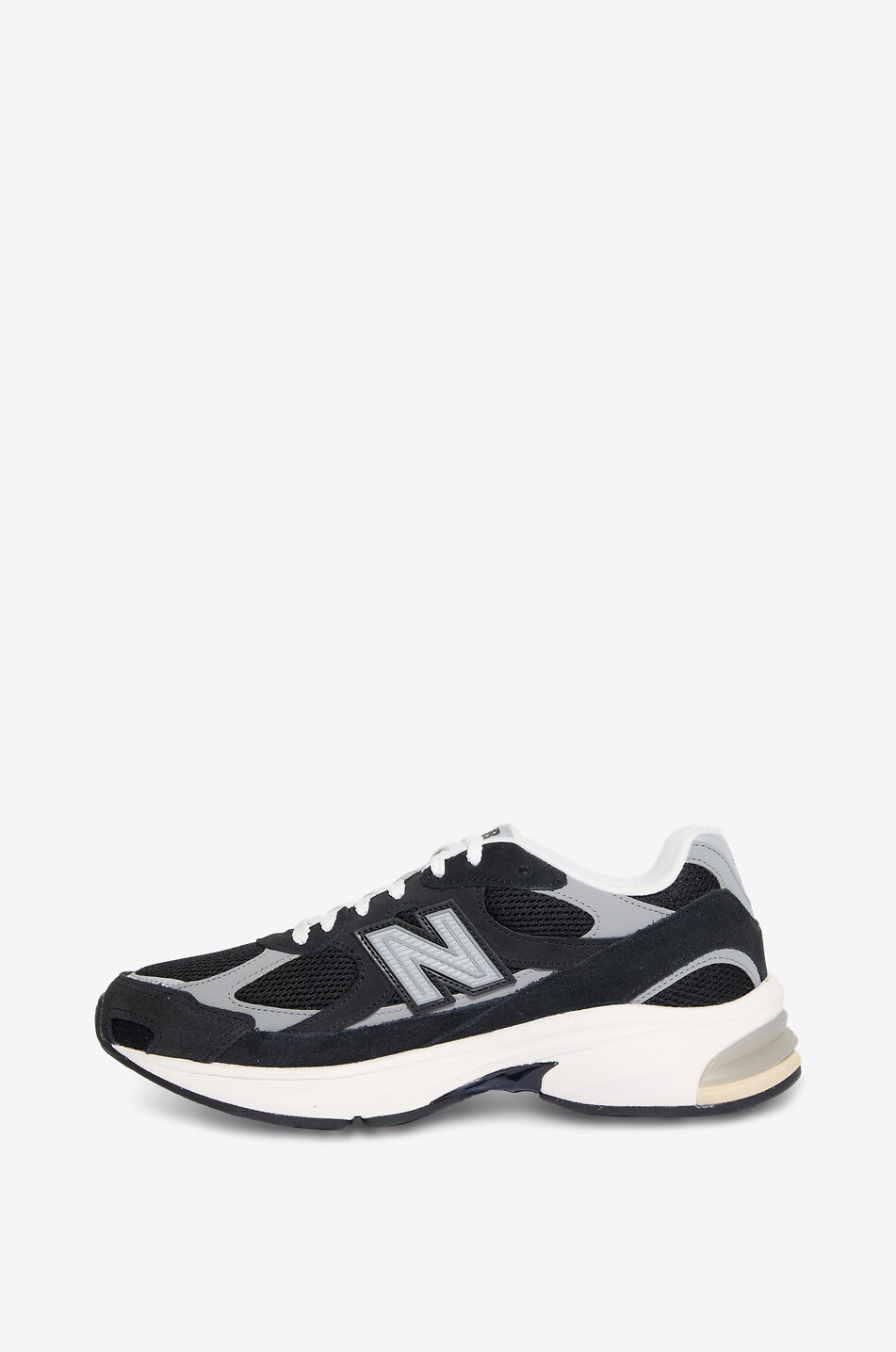 NEW BALANCE U 2010 suede and mesh low-top trainers Men BLACK 3