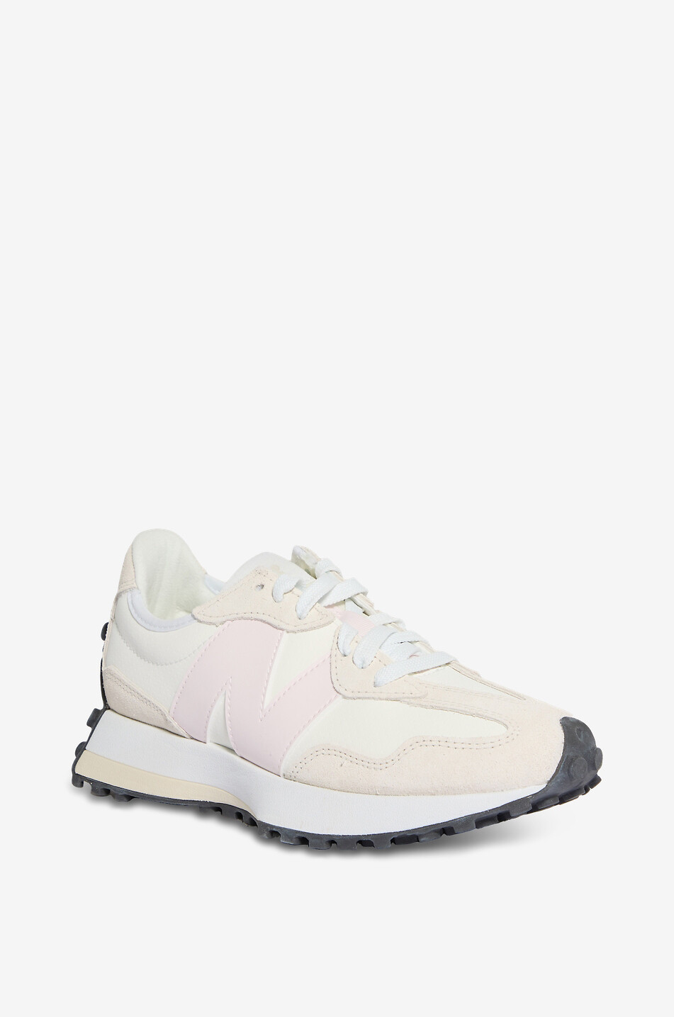 NEW BALANCE Niedrige Schnürsneakers aus Leder 327 Damen HELLROSA 1