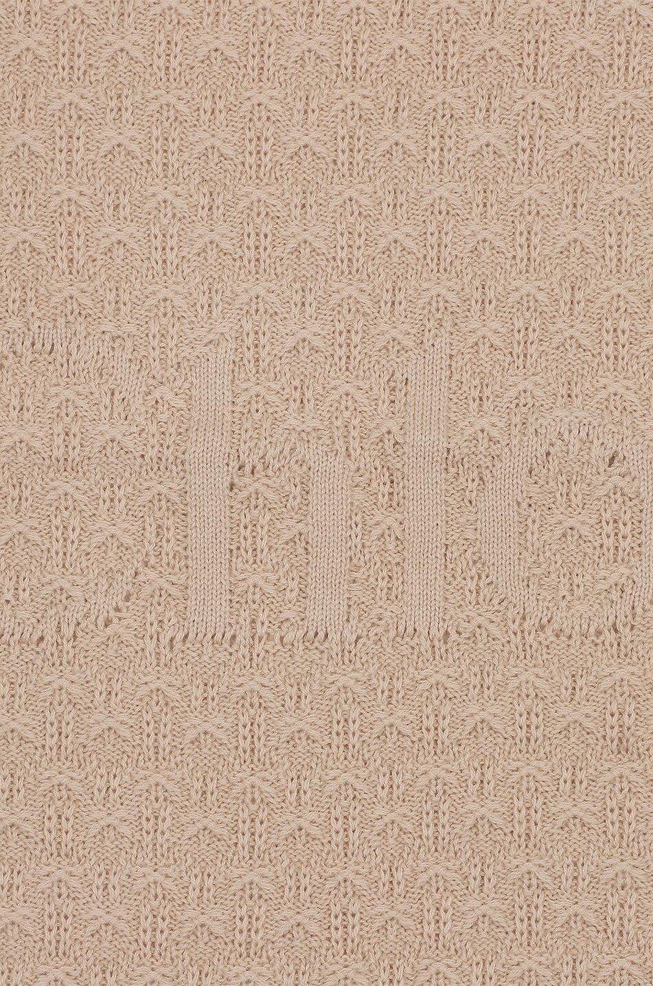 CHLOE Baby blanket in cotton and cashmere knit Baby BEIGE 3