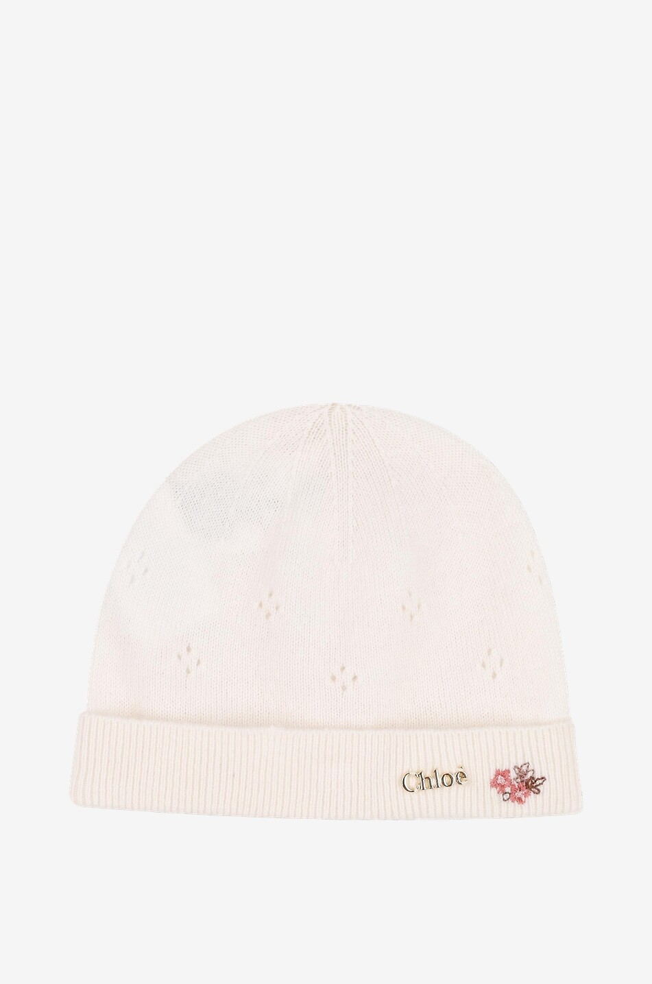CHLOE Coffret bonnet et chaussettes bébé en laine et cachemire Bébé BLANC CASSE 3