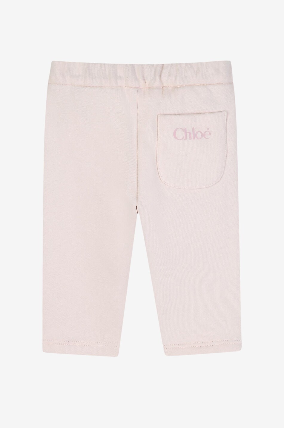 CHLOE Baby's cotton fleece tracksuit with logo Baby LIGHT PINK 6