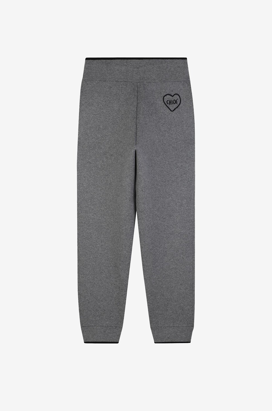 CHLOE Pantalon de jogging en maille fille Chloé Encoeur Fille GRIS 2