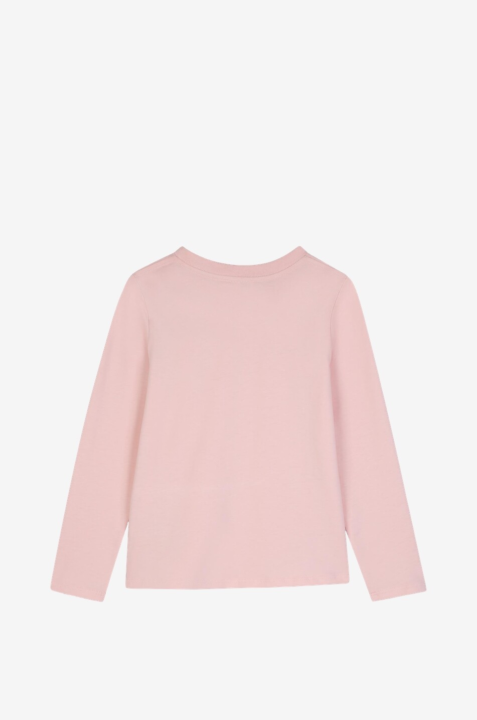 CHLOE Girls' long-sleeved T-shirt with velvety floral embroidery Girl PINK 2