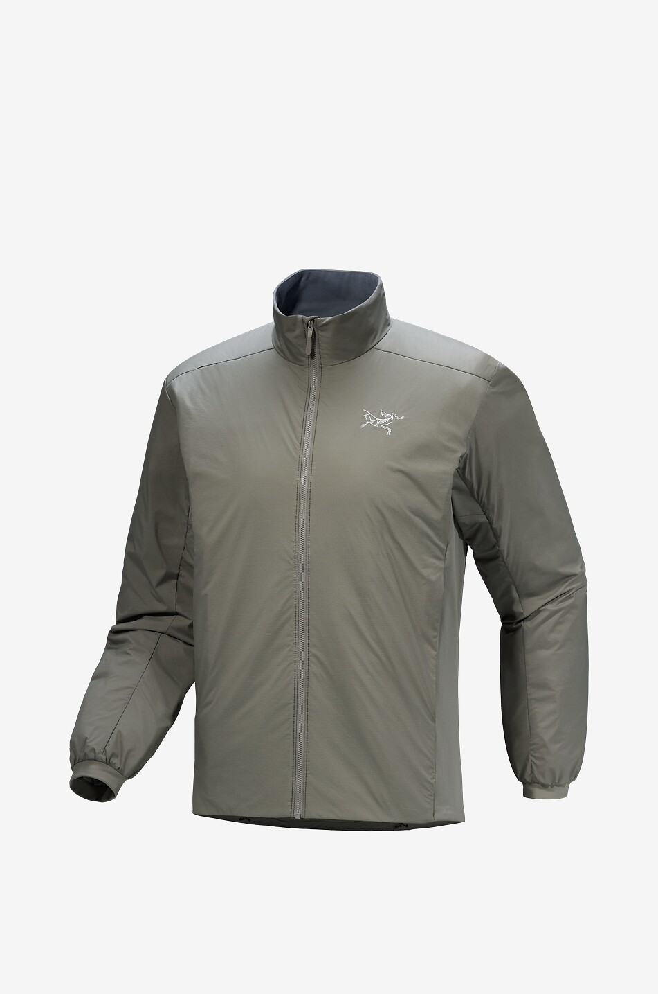 ARC'TERYX Atom fitted nylon windbreaker jacket with stand-up collar Men KHAKI 1