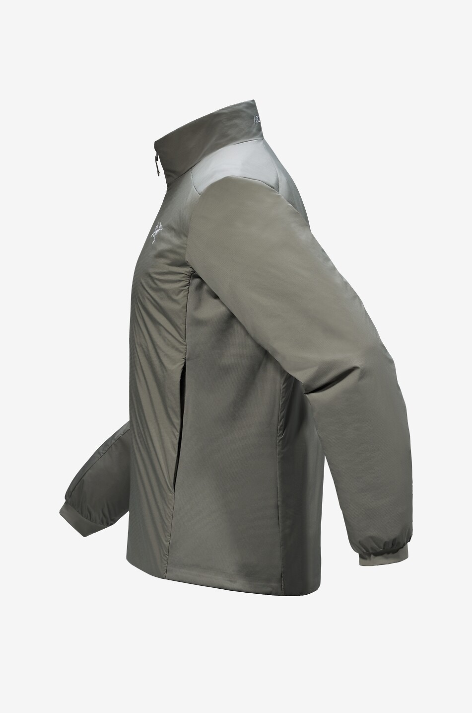 ARC'TERYX Atom fitted nylon windbreaker jacket with stand-up collar Men KHAKI 2
