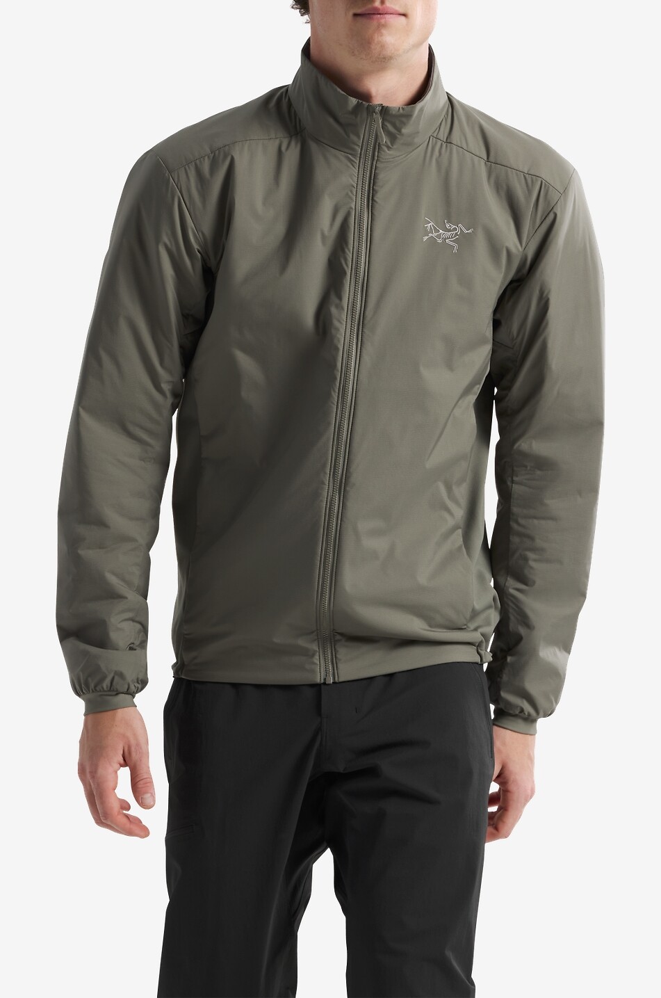 ARC'TERYX Atom fitted nylon windbreaker jacket with stand-up collar Men KHAKI 3