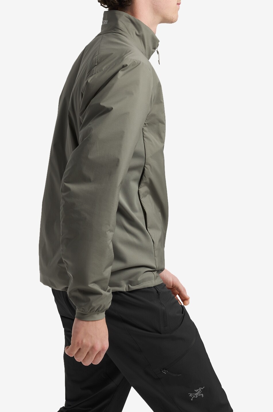 ARC'TERYX Atom fitted nylon windbreaker jacket with stand-up collar Men KHAKI 4