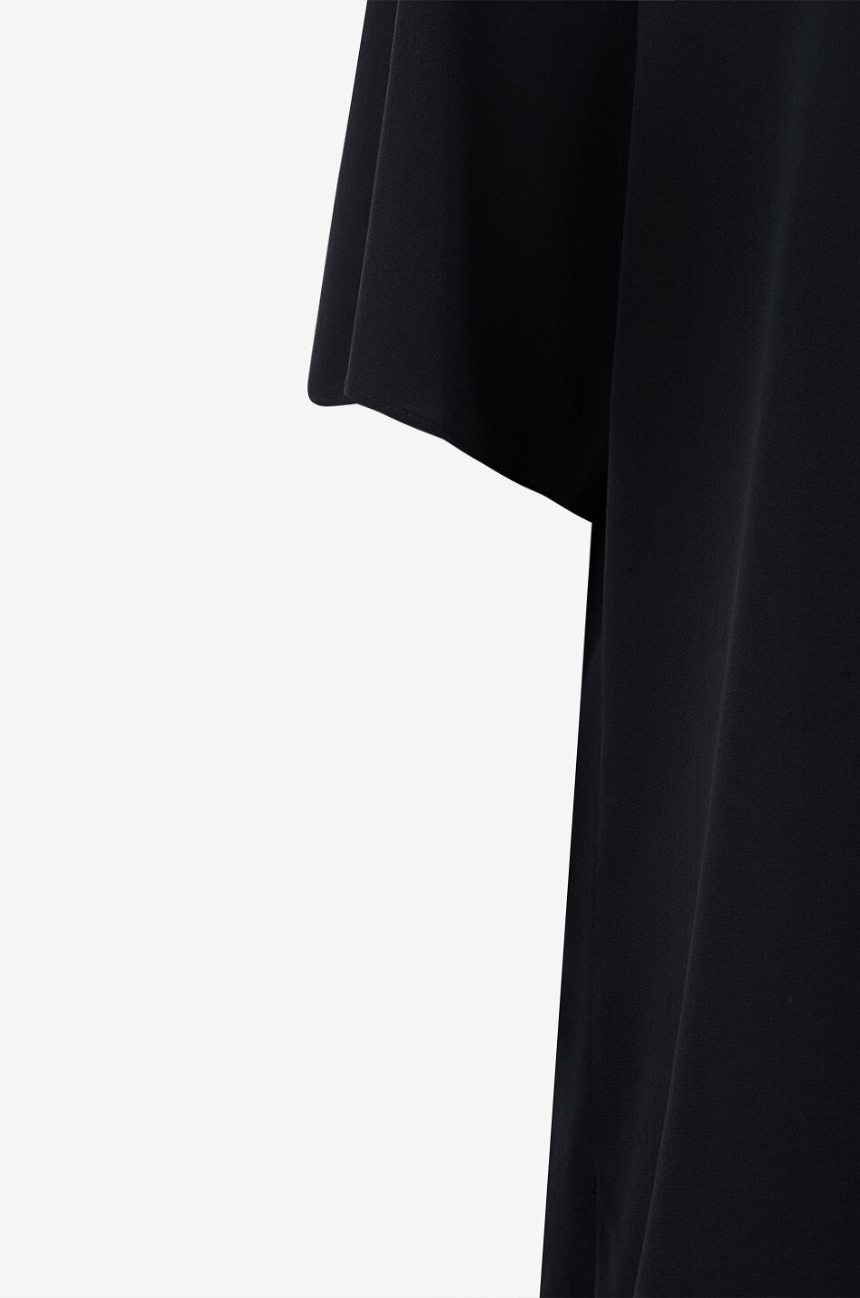 MARINA RINALDI Ennio short-sleeved silk T-shirt Women BLACK 3