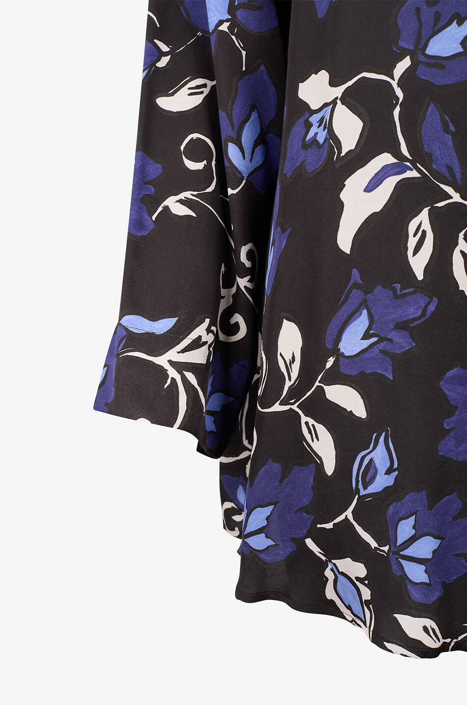 MARINA RINALDI Bernard printed viscose long-sleeved shirt Women DARK BROWN 3