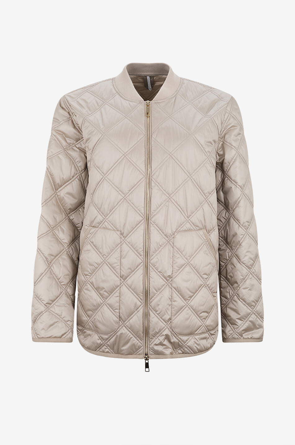Tremiti quilted lightweight jacket with round neckline