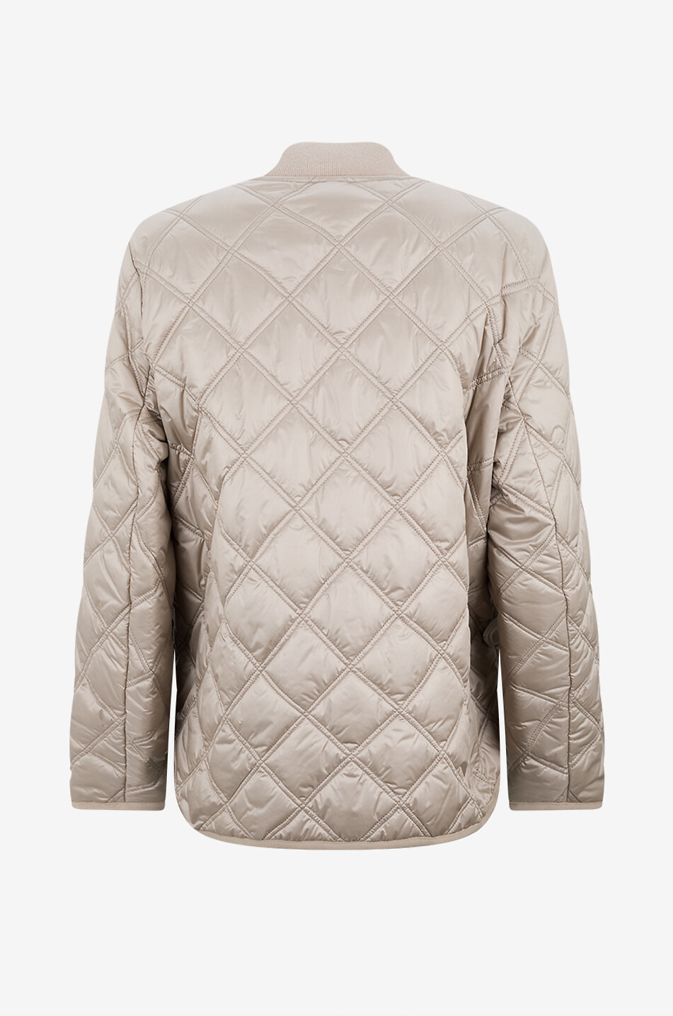 MARINA RINALDI Tremiti quilted lightweight jacket with round neckline Women BEIGE 2