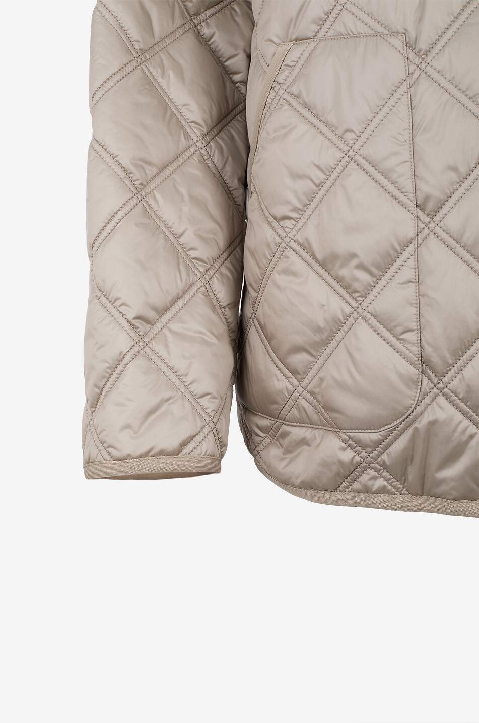 MARINA RINALDI Tremiti quilted lightweight jacket with round neckline Women BEIGE 3