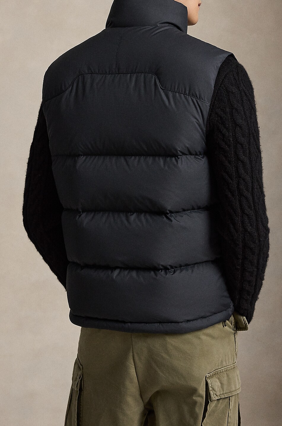 POLO RALPH LAUREN Gorham sleeveless high-neck down jacket Men BLACK 3