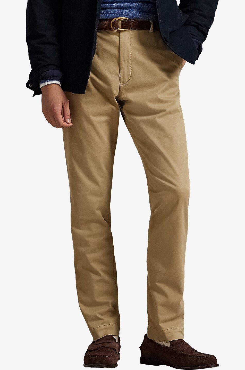 POLO RALPH LAUREN Jarrett cotton satin slim fit chino trousers Men Medium beige 2