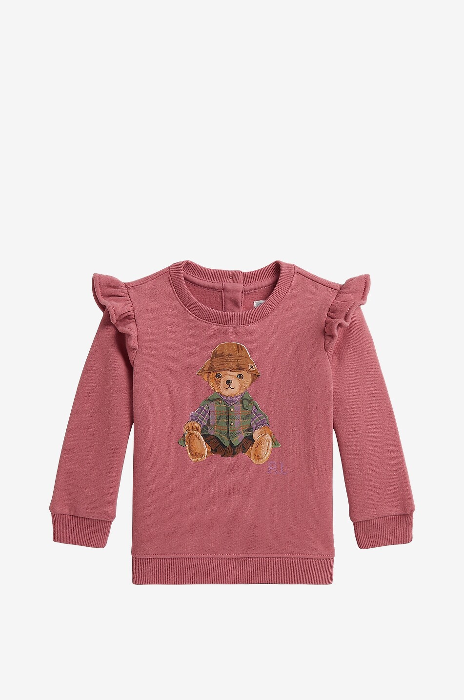 Gerafftes Baby-Sweatshirt mit Bärenprint aus Fleece Polo Bear