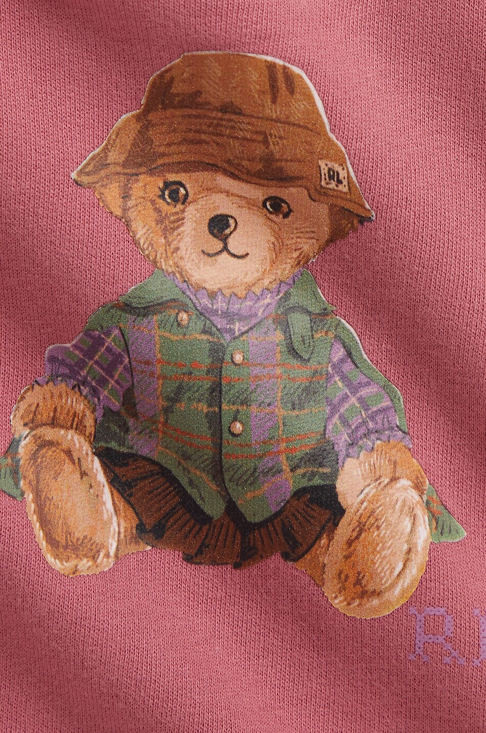 POLO RALPH LAUREN Gerafftes Baby-Sweatshirt mit Bärenprint aus Fleece Polo Bear Baby DUNKELROSA 3